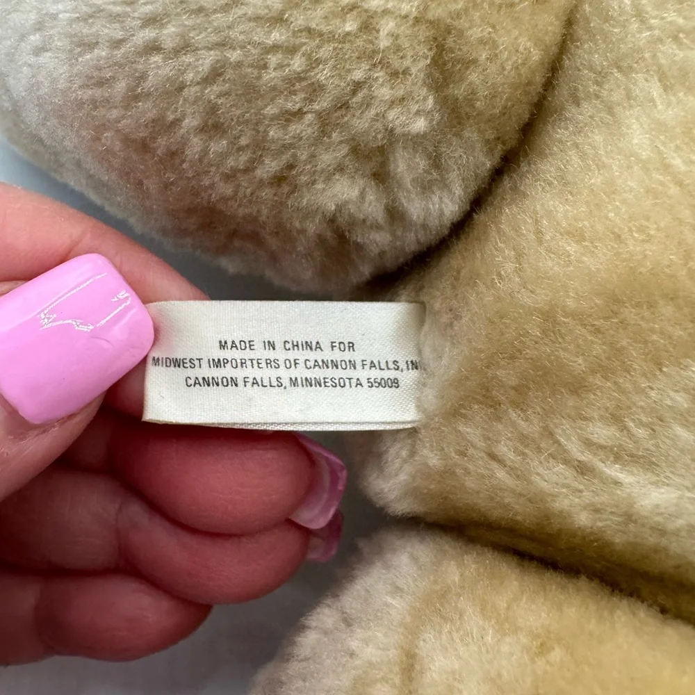 Midwest Importers‎ of Cannon Falls Teddy Bear Plush Tan Poseable 16” Vintage